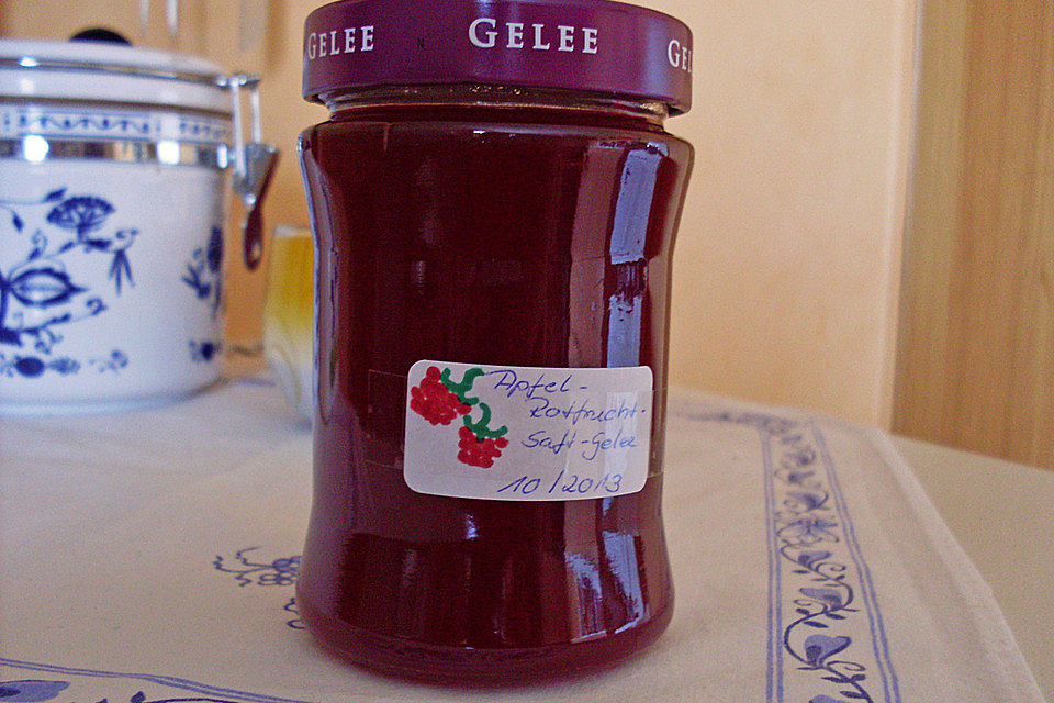 Apfel - Rotfrucht - Saft - Gelee