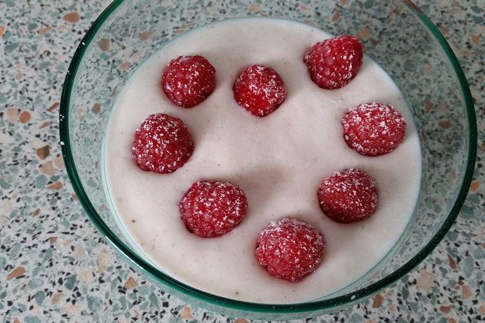 Himbeer - Joghurt als Dessert