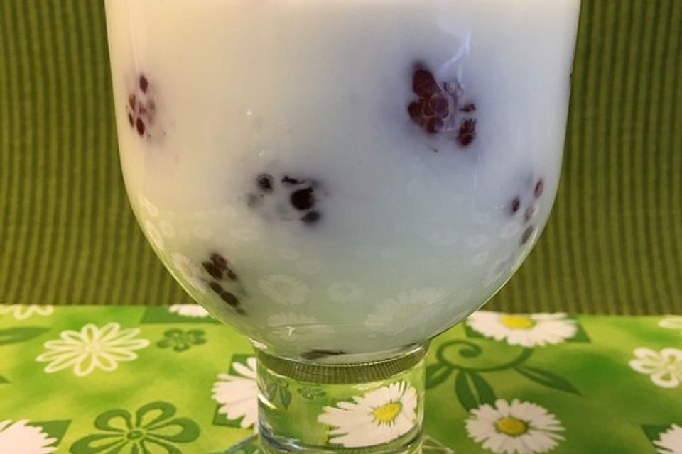 Himbeer - Joghurt als Dessert