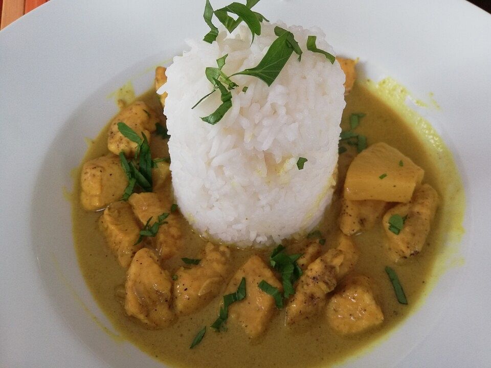 Fruchtiges Hähnchencurry von seifenbläschen| Chefkoch