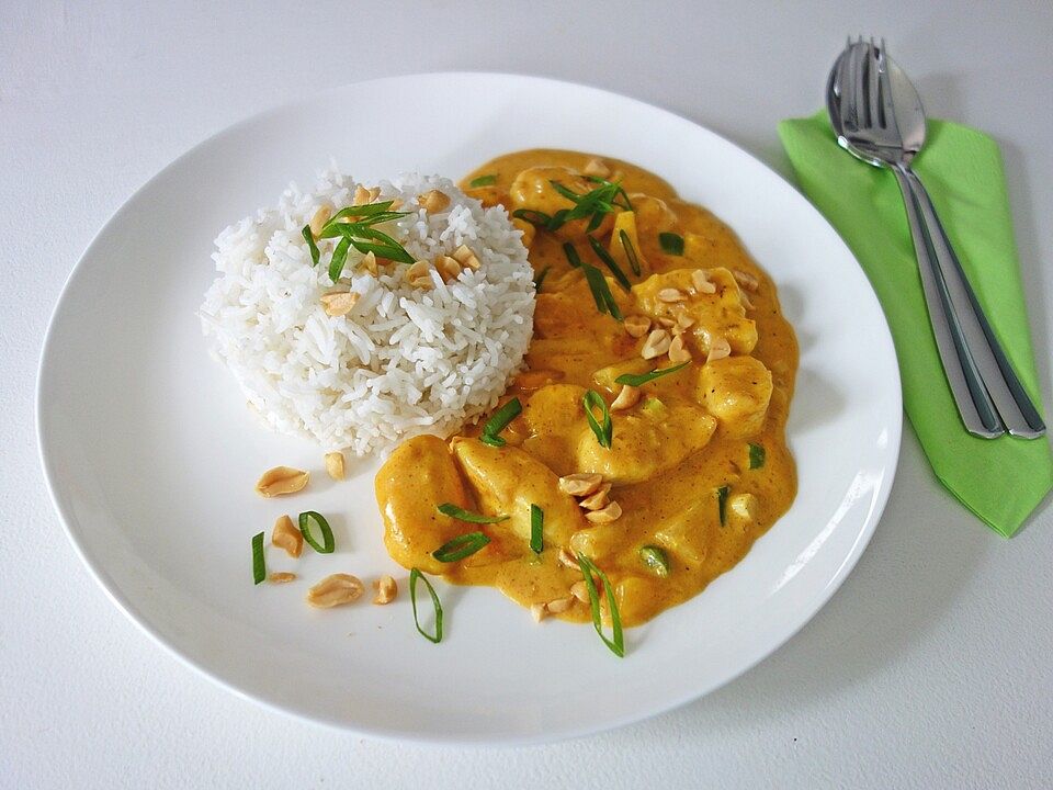 Fruchtiges Hähnchencurry von seifenbläschen| Chefkoch