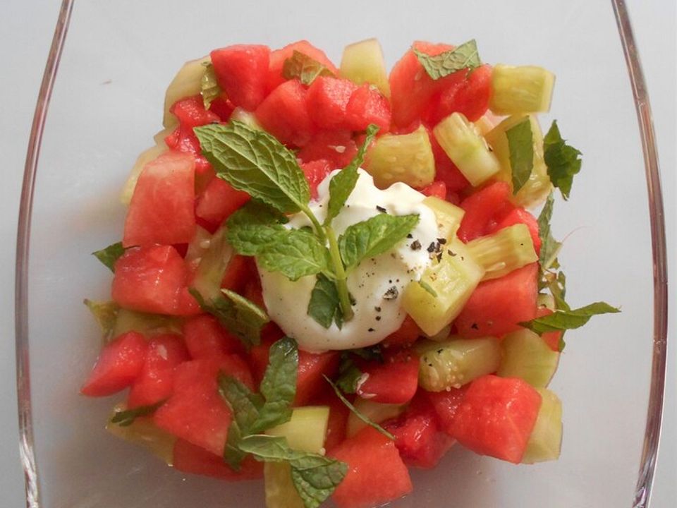 Gurken - Melonen - Salat von Magali| Chefkoch