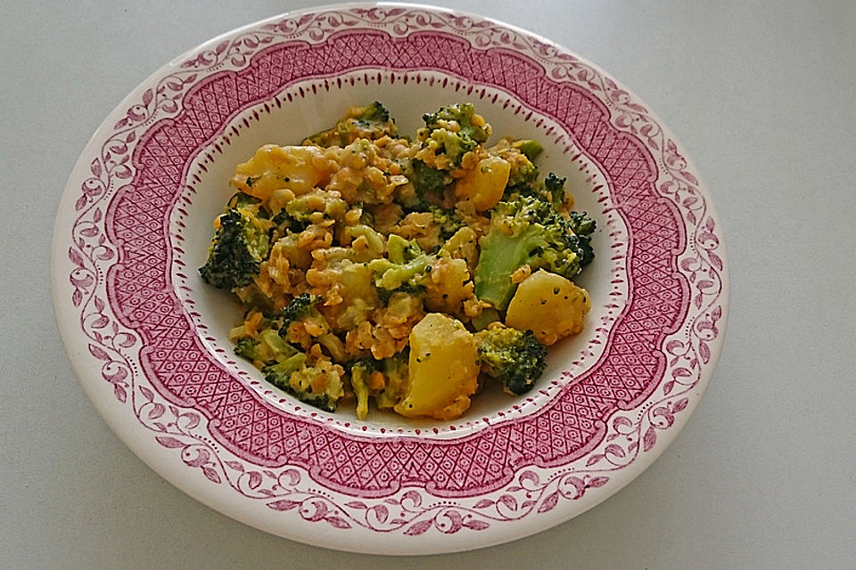 Kartoffel-Brokkoli-Curry mit Kokosmilch