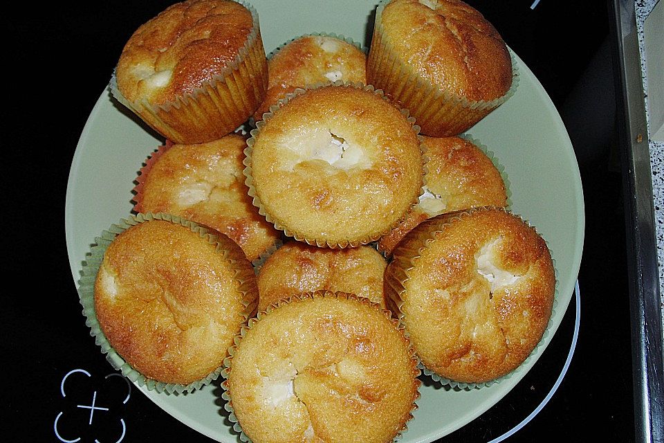 Gefüllte Zitronenmuffins