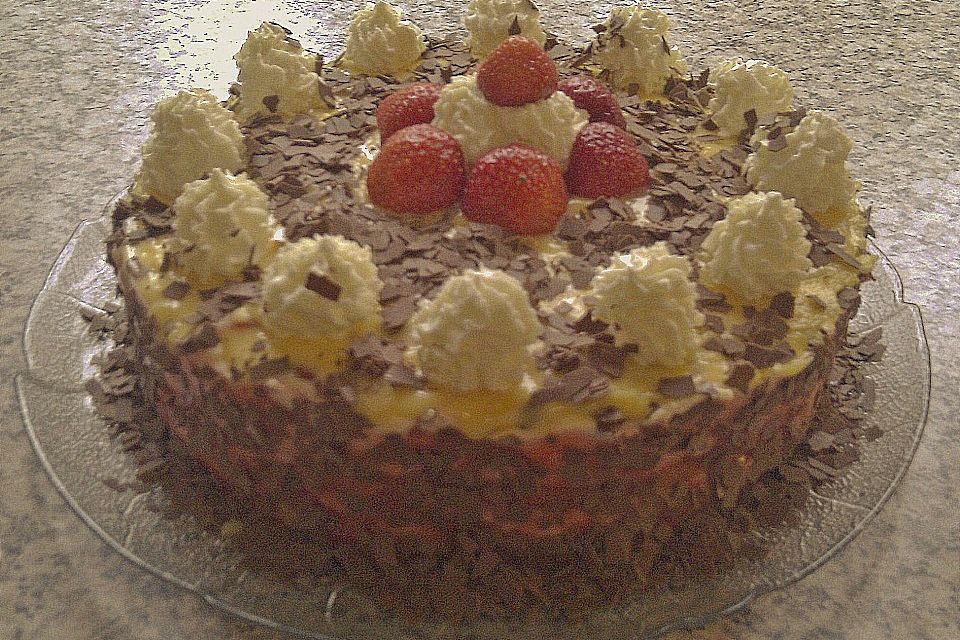 Erdbeer - Eierlikör - Torte