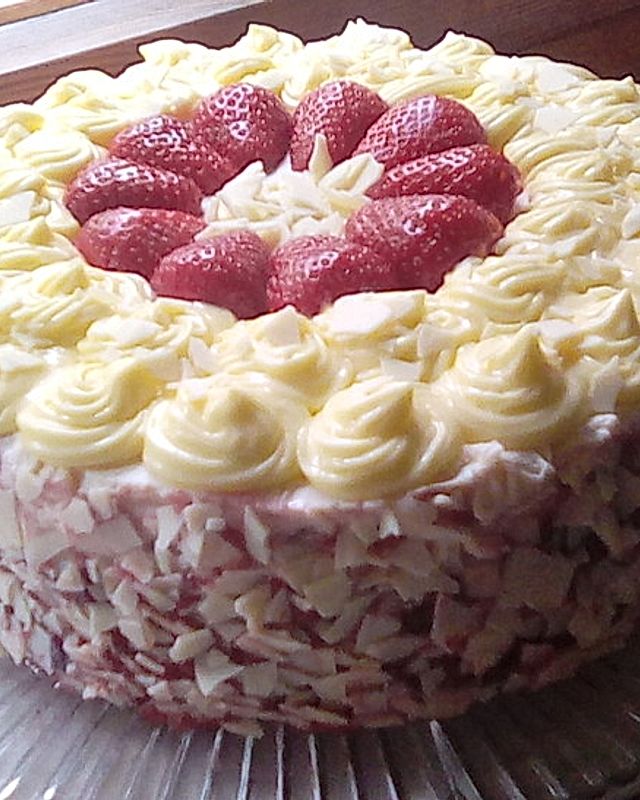 Erdbeer - Eierlikör - Torte
