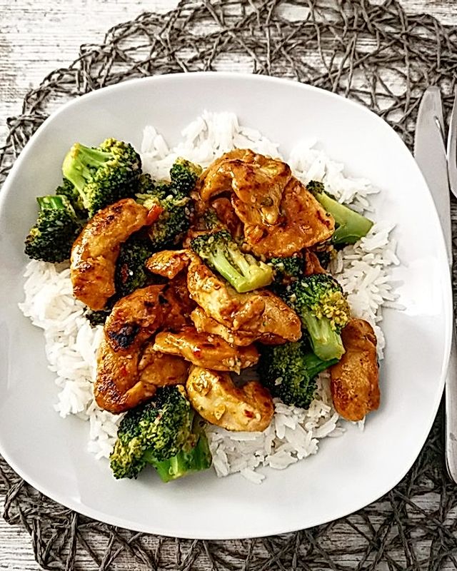 Brokkoli-Honig-Hähnchen