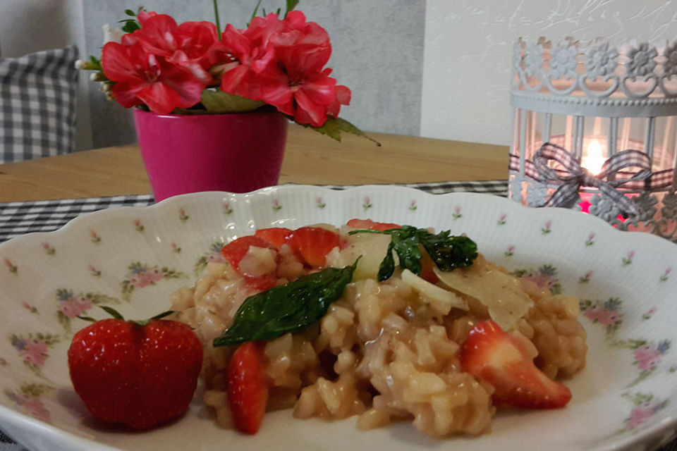 Juliets Erdbeerrisotto mit Parmesan