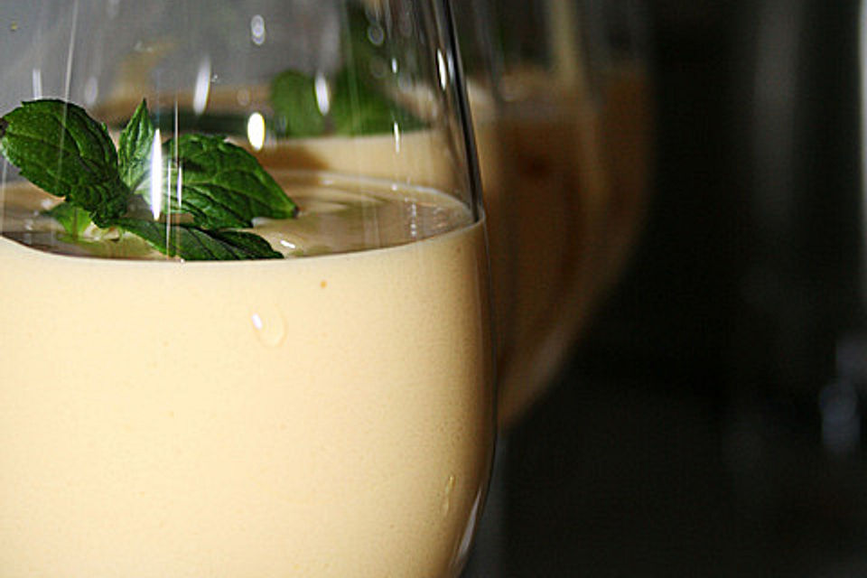 Prosecco - Zabaione auf Orangenfilets