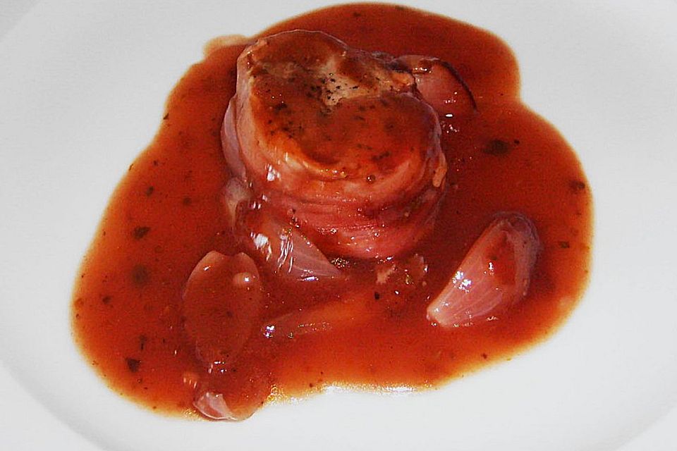 Schweinemedaillons mit Schalotten-Balsamico-Sauce