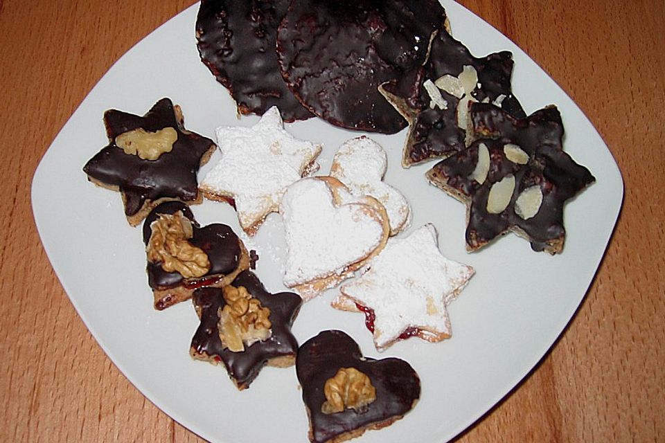 Lebkuchen mit mürben Hörnchen