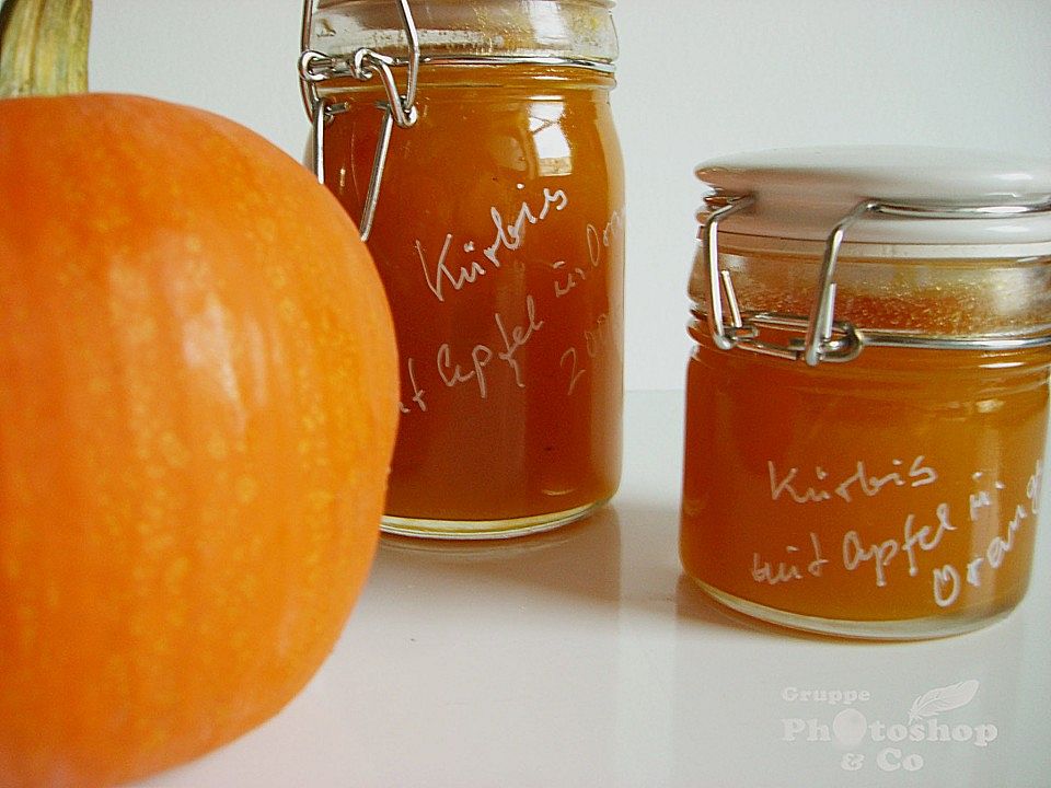 Kürbis - Marmelade mit Apfel, Orange und Ingwer von Kräuterjule| Chefkoch