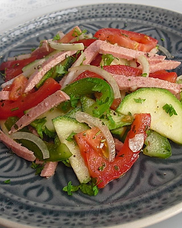 Zucchini - Tomaten - Paprika - Salat