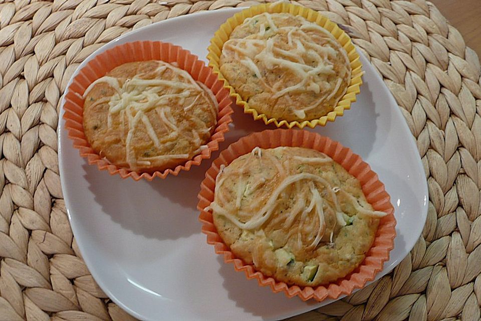 Kräuter - Knoblauch - Zucchini - Muffins