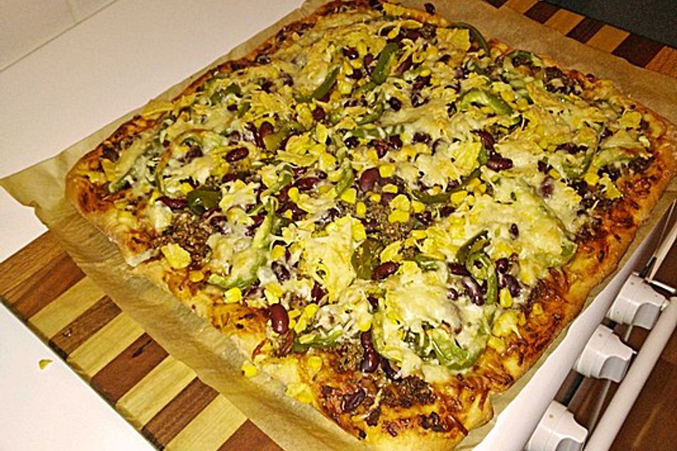 Herzhafte Nacho - Pizza 'American Style'