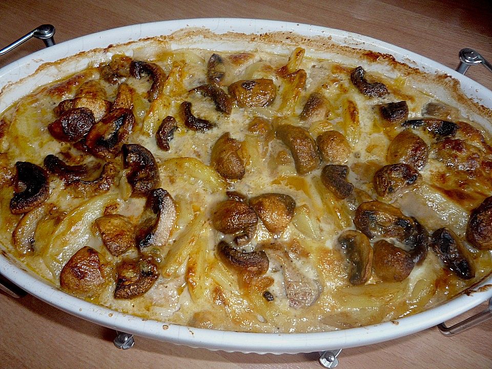 Kartoffel-Pilz-Gratin mit Filet von Henriettinchen | Chefkoch