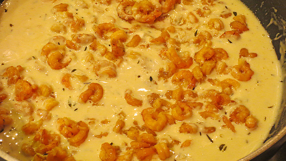 Spaghetti mit Krabben - Riesling - Sauce von scarlett05