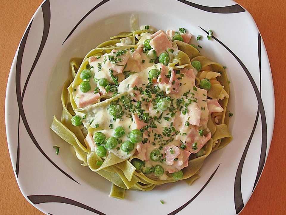 Nudeln in Schinken - Sahnesauce von Elfi| Chefkoch