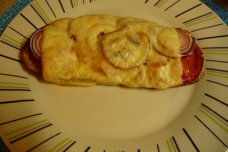 Pikante Schinken - Käsetoasts