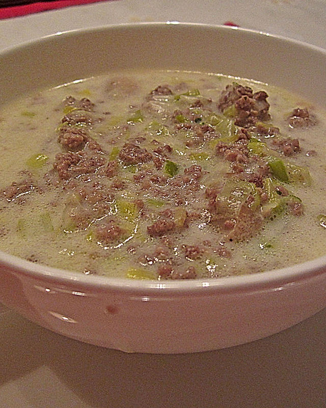 Käse - Porree - Suppe