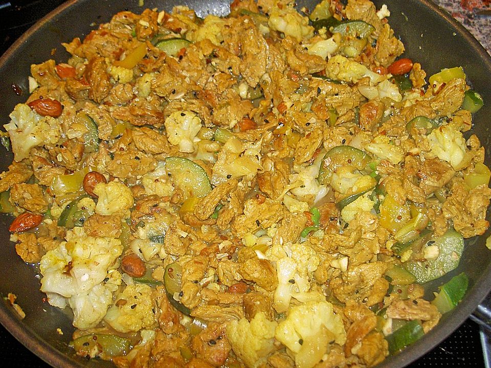 Zucchini-Sojahack Pfanne von Fanca| Chefkoch