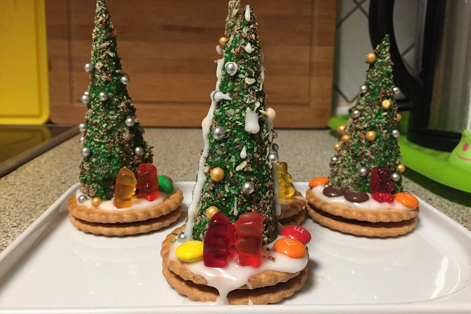 Weihnachtsbäumchen zum Essen