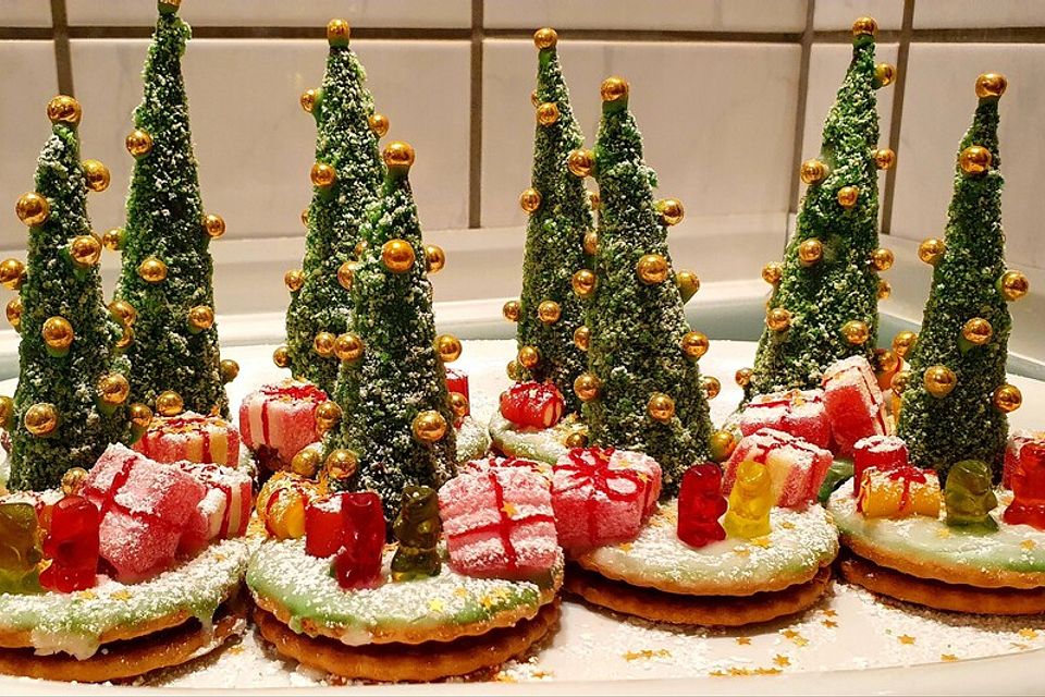 Weihnachtsbäumchen zum Essen