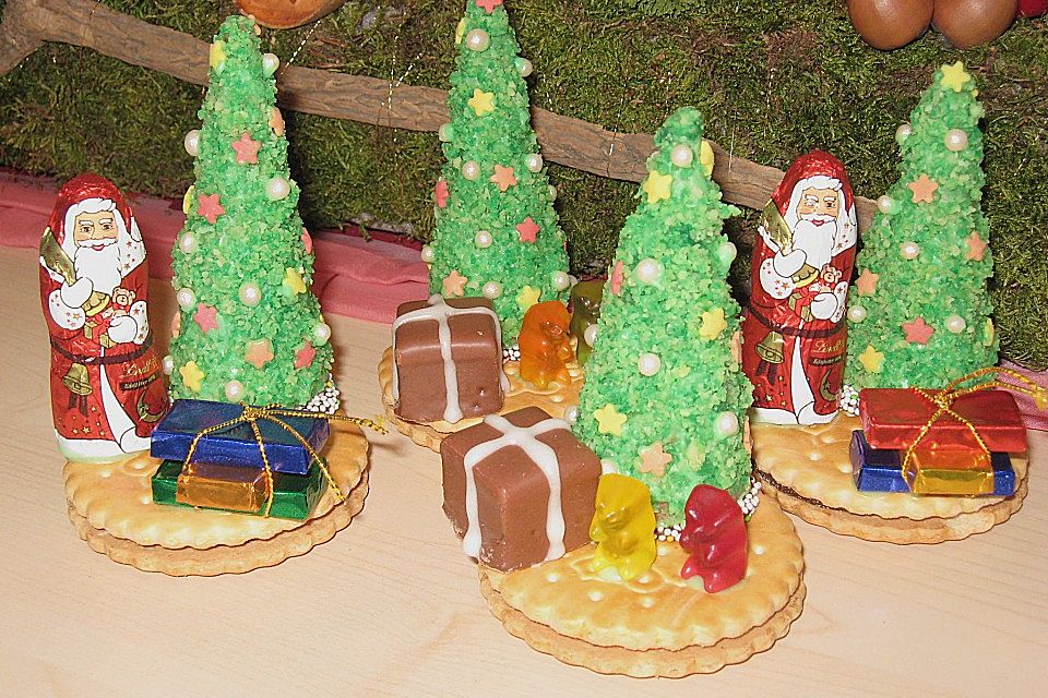 Weihnachtsbäumchen zum Essen