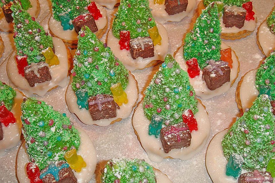 Weihnachtsbäumchen zum Essen