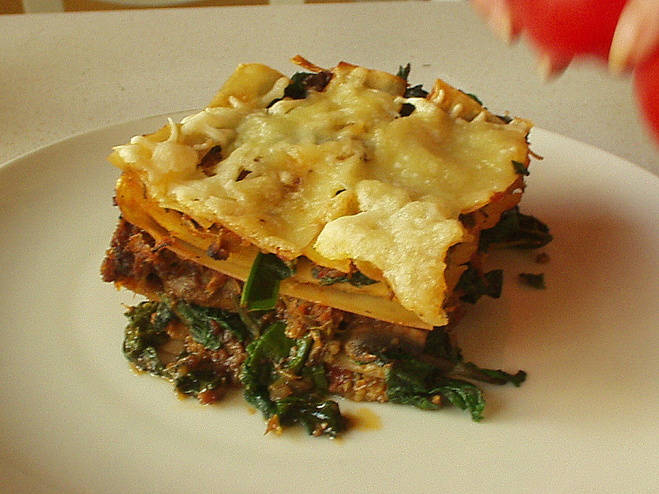 Lasagne mit frischen Pilzen und Spinat von Froeschlein2005| Chefkoch