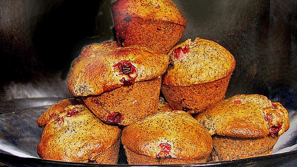 Mohn - Kirsch - Muffins von Monsen Mohn - Kirsch - Muffins von Monsen