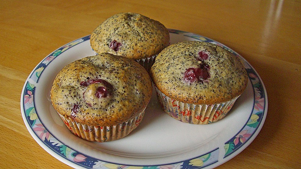 Mohn - Kirsch - Muffins von Monsen Mohn - Kirsch - Muffins von Monsen