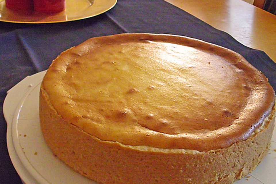 Käsekuchen mit Vanille und Limette