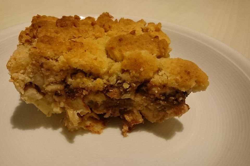 Bananen Crumble (mit Schoko)