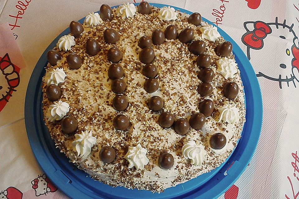 Kinderschokoladen - Sahne - Torte