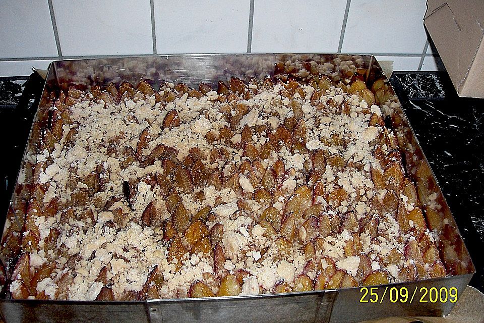 Pflaumenkuchen mit Streusel