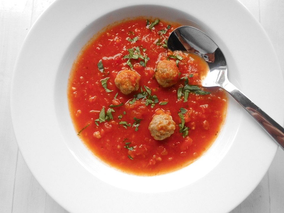 Tomatensuppe mit Fleischklösschen von Manfred48| Chefkoch