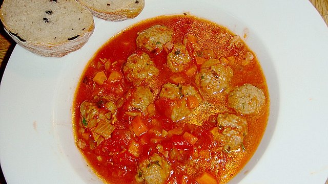 Tomatensuppe mit Fleischklößchen von Manfred48