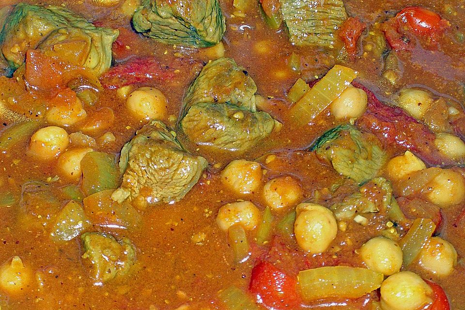 Lammcurry mit Tomaten - Raita