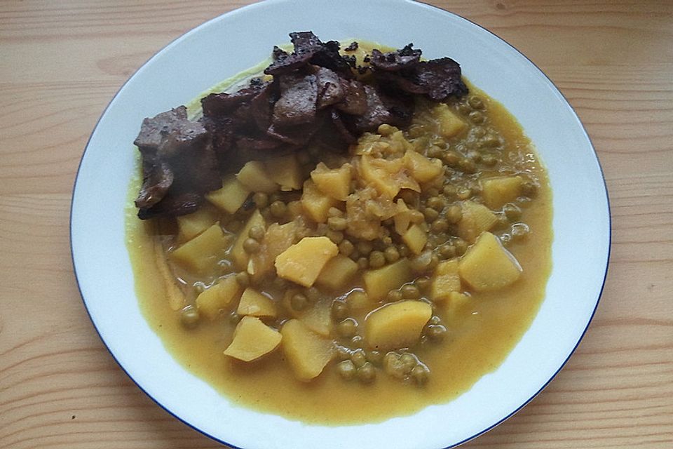 Kartoffel-Erbsen Curry