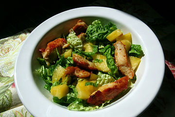 Hühnchen - Pfirsich - Salat
