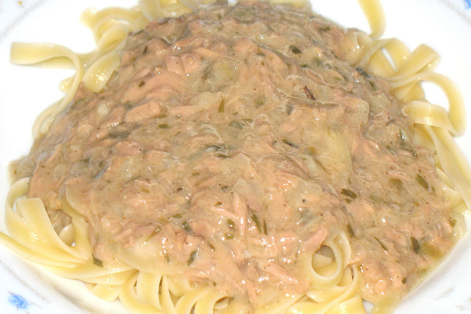 Thunfisch - Sahne - Sauce