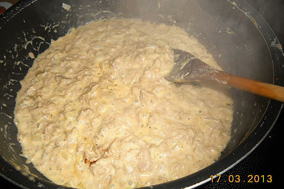 Thunfisch - Sahne - Sauce