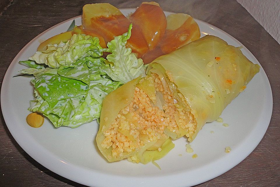 Vegetarische Kohlrouladen