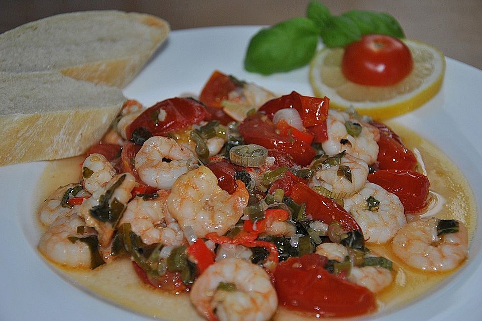 Garnelenpfanne für den Grill Garnelenpfanne für den Grill