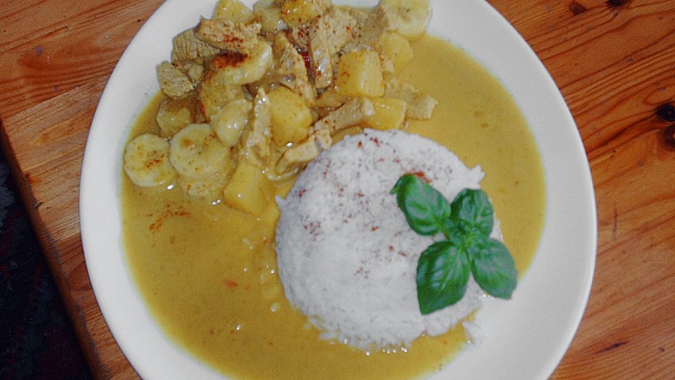Curryfleisch mit Banane von ZuMe