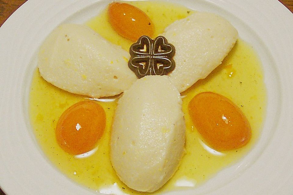 Orangen - Marzipan - Joghurt - Creme