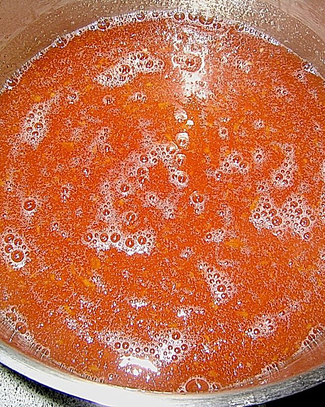 Stachelbeer - Pfirsich - Marmelade