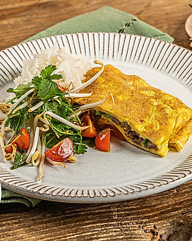 Gefülltes Thai-Omelett