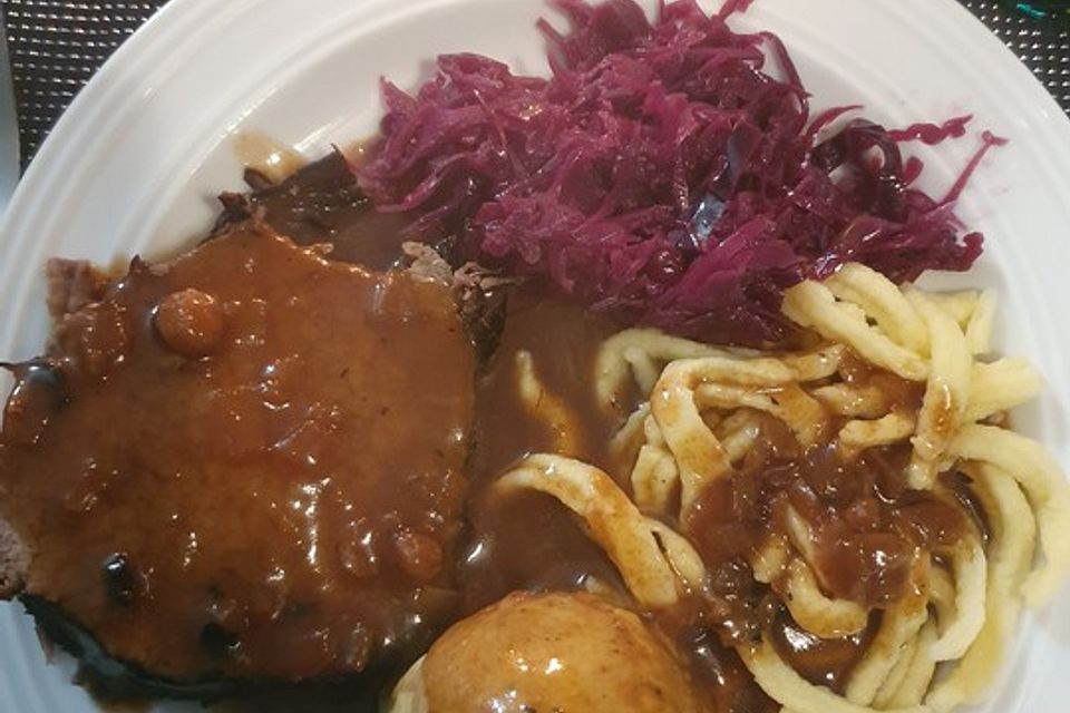 Richtig rheinischer Sauerbraten